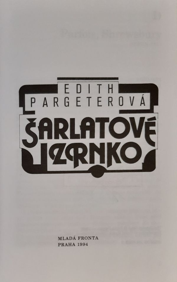 Edith Pargeter - Šarlatové zrnko - Obrázek 2