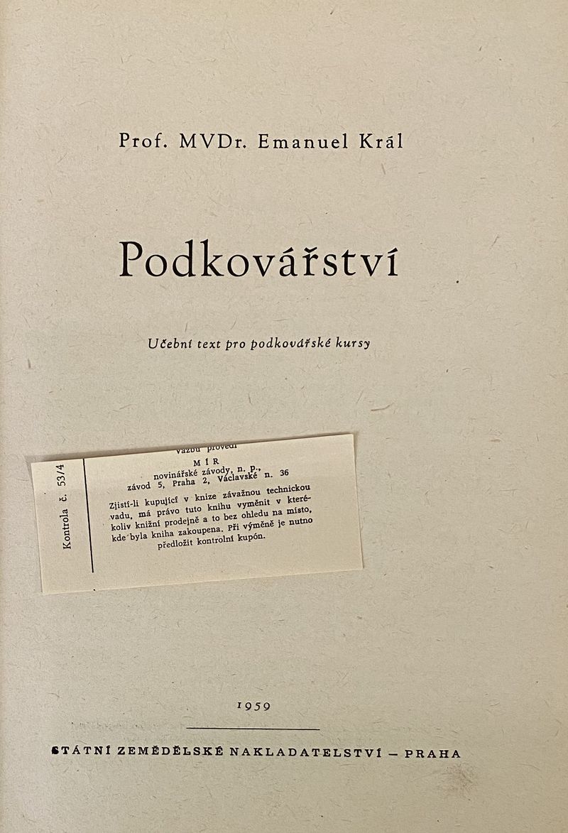 Emanuel Král - Podkovářství - Obrázek 2